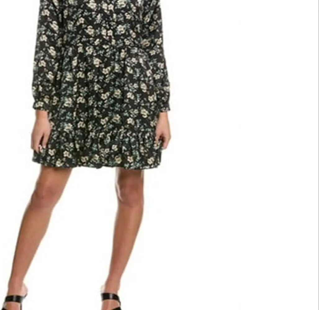 Vince Camuto Womens Mini Floral Print Sheath Dress