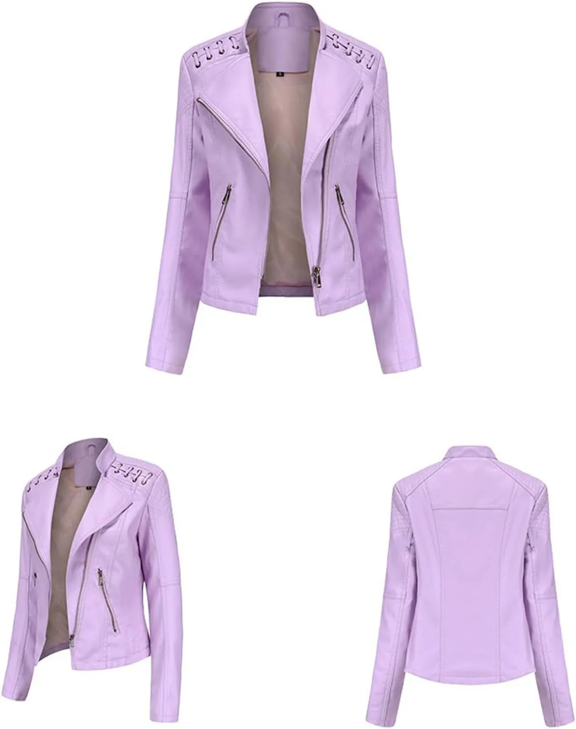 Washed Leather Jacket, Faux Leather Jacket Women, Cropped Leather Jacket, Motorcycle Bomber Plus Size Jacket