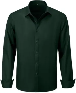 Wehilion Men's Dress Shirts Slim Fit,Dress Homecoming Shirts for Men Long Sleeve Stretch Business Men Dress Shirt