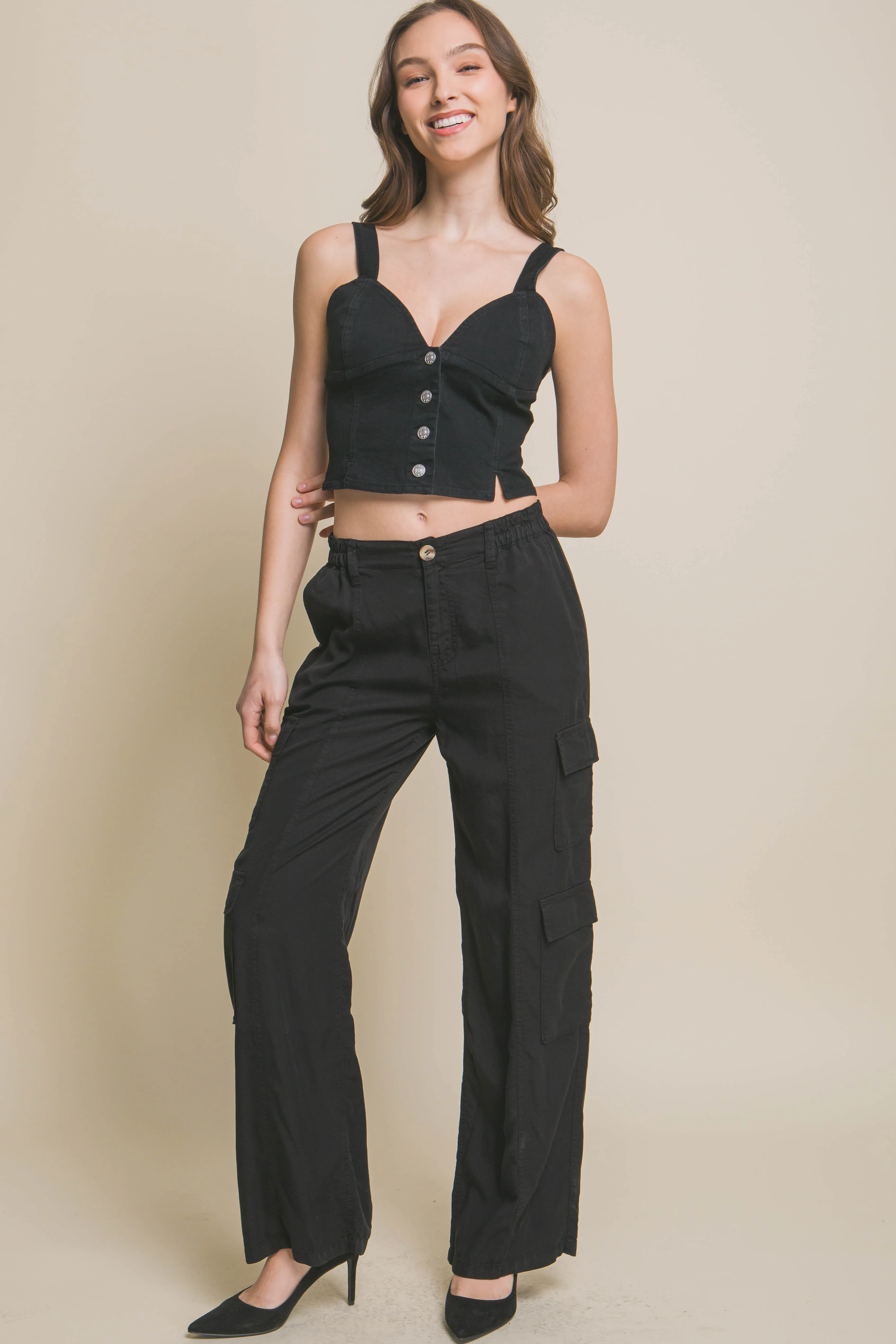 Wide Leg Cargo Pants