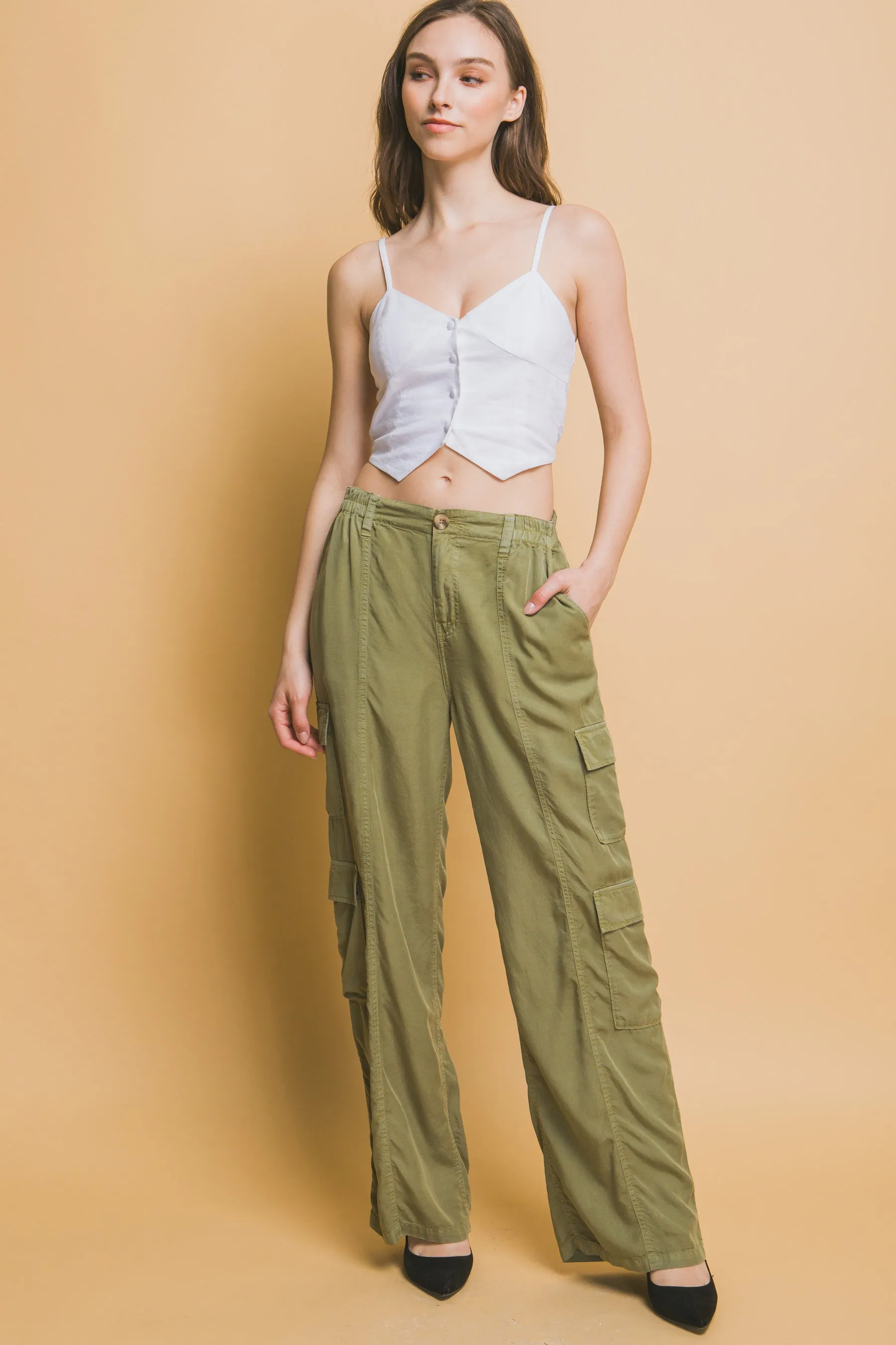 Wide Leg Cargo Pants