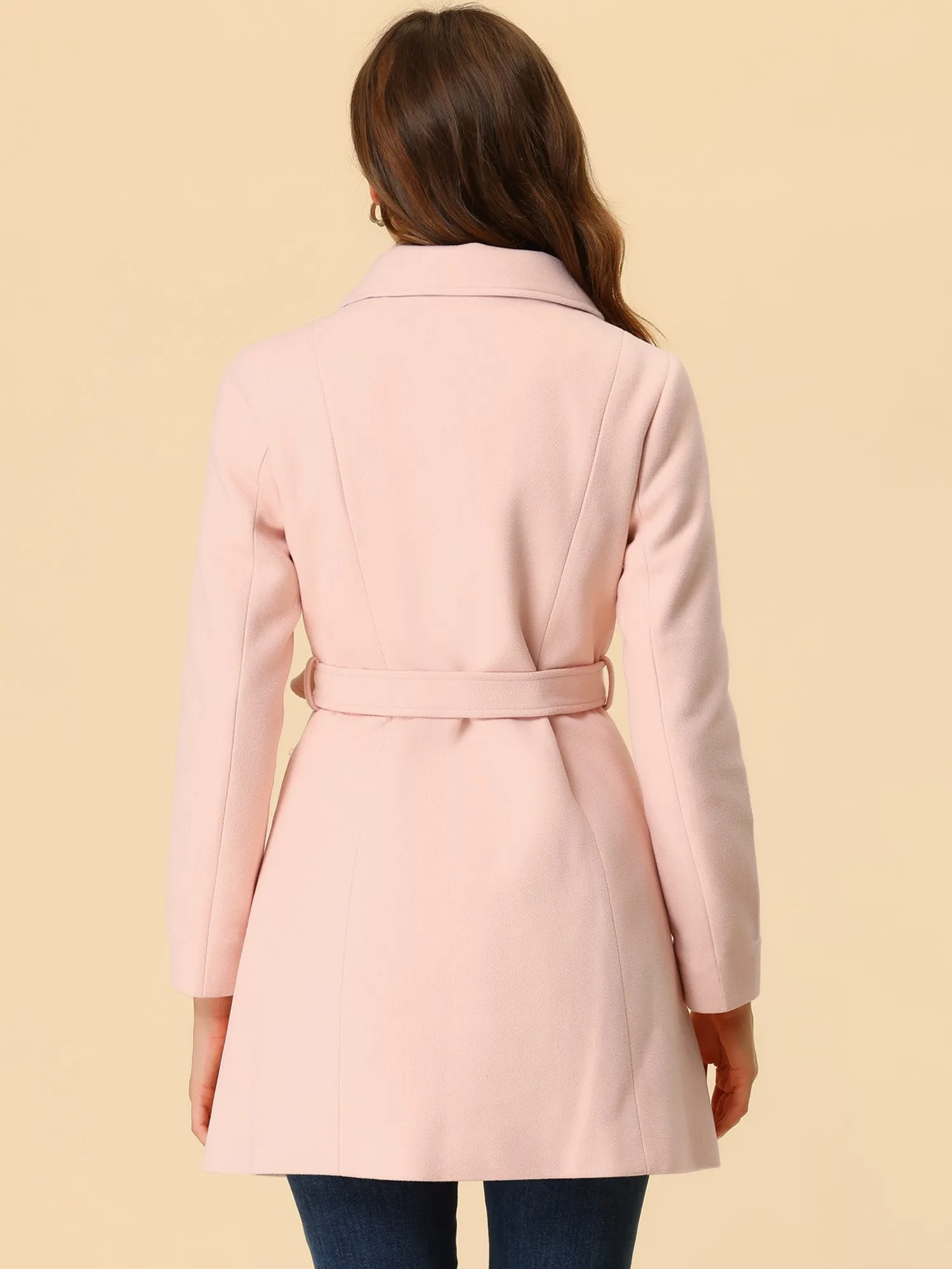 Winter Elegant Lapel Collar Long Trench Coat
