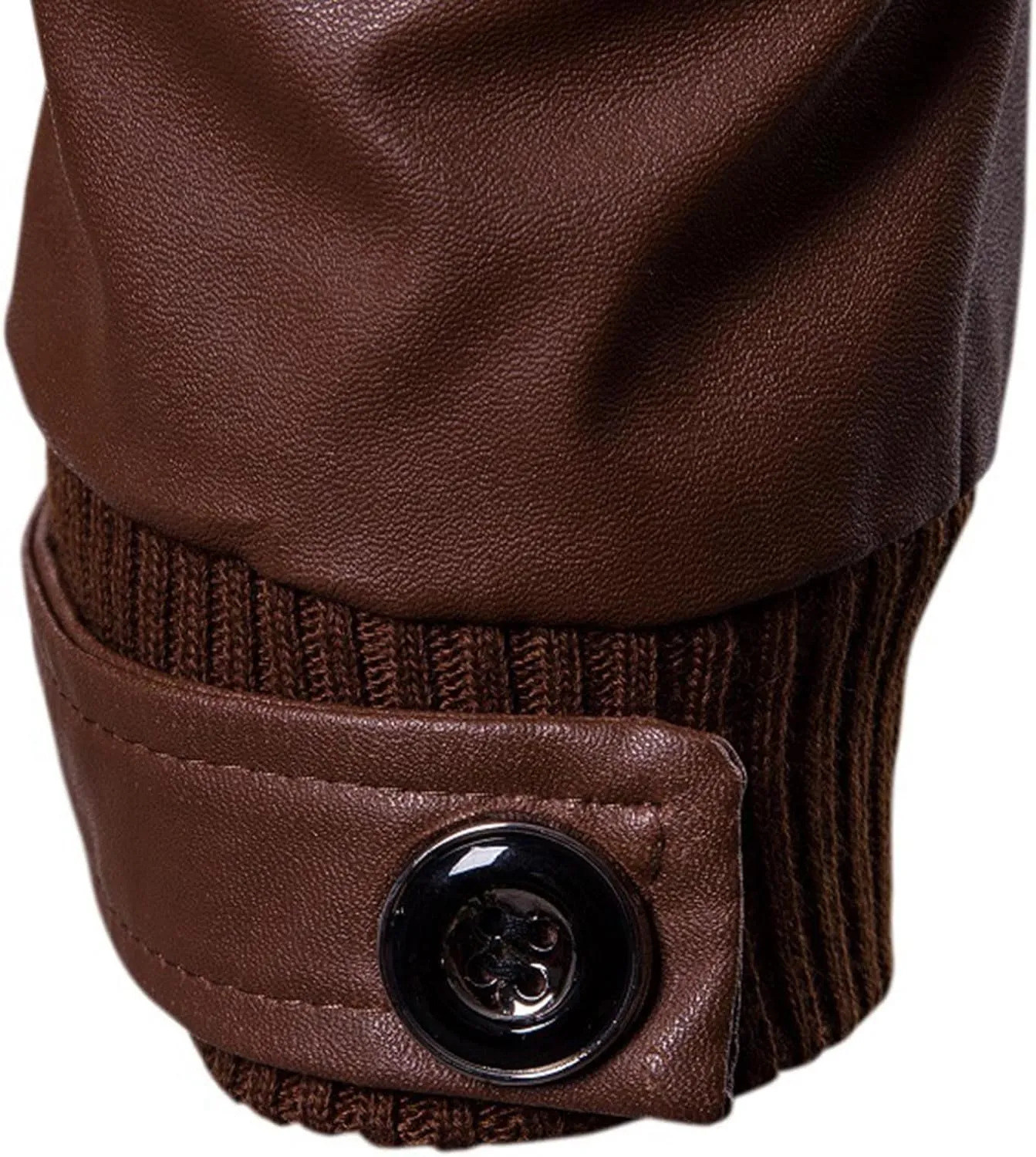 Winter Jackets for Men Jacket PU Leather Long Sleeve Autumn Stand Collar Club Coat Mens Jackets Casual Stylish Coat