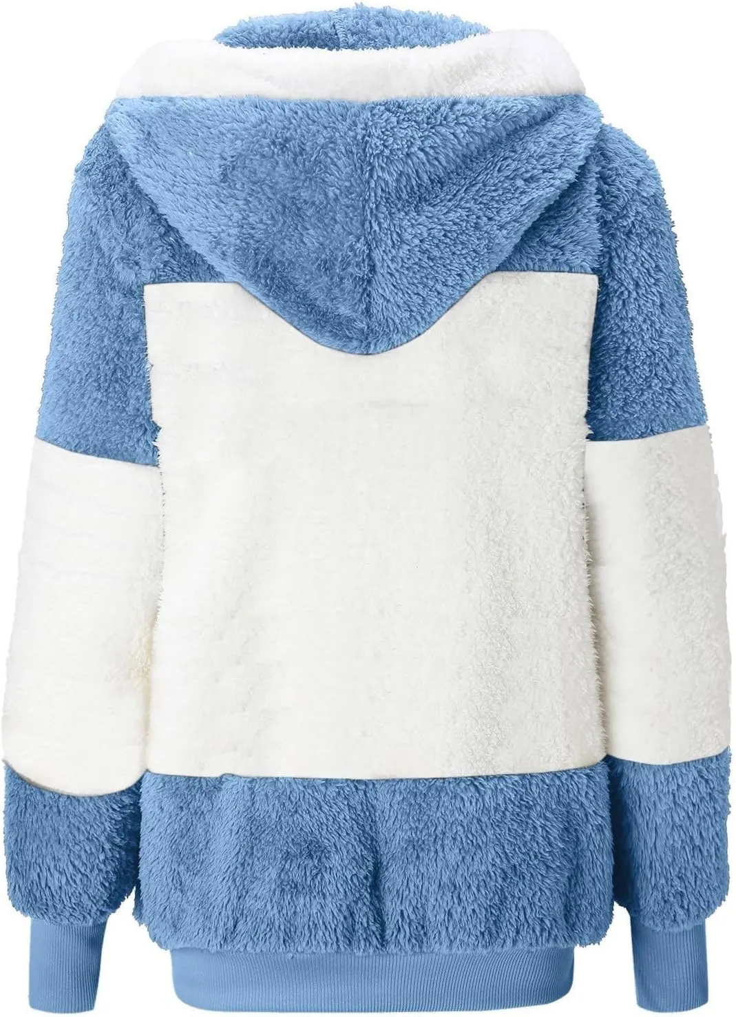 Winter Jackets For Women Zip Up Sherpa-Lined Long Sleeve Fall Jackets For Women 2024 Fleece Jacket Women Zip Up Hoodie Women