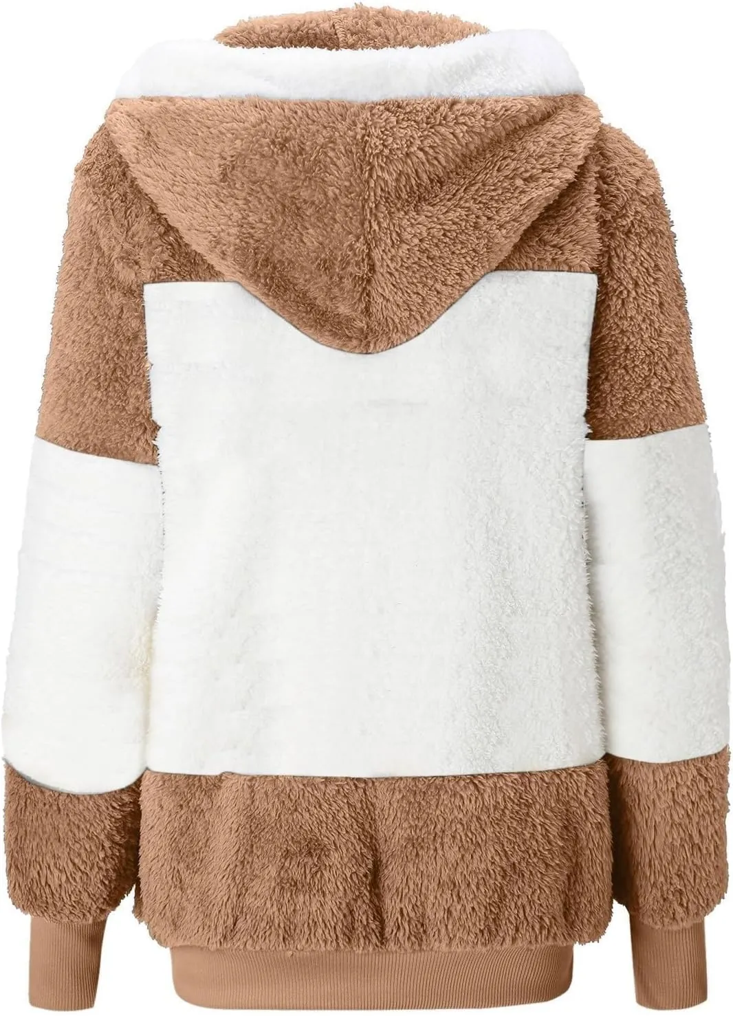 Winter Jackets For Women Zip Up Sherpa-Lined Long Sleeve Fall Jackets For Women 2024 Fleece Jacket Women Zip Up Hoodie Women