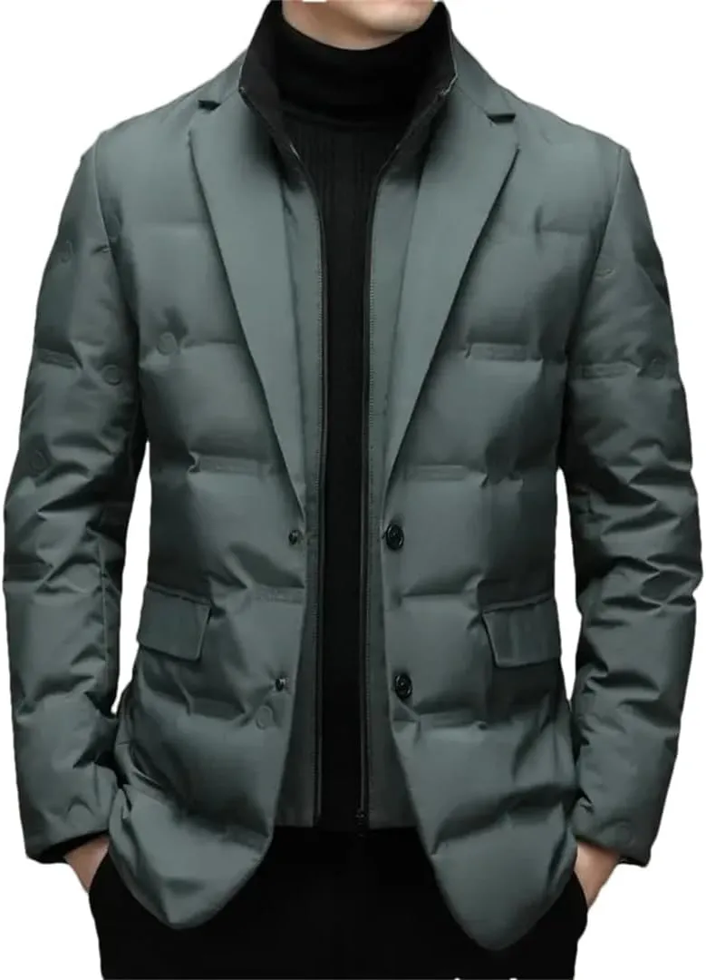 Winter Men's Down Jacket Suit Scarf Collar Down Jacket Male Winter Down Jacket Coat