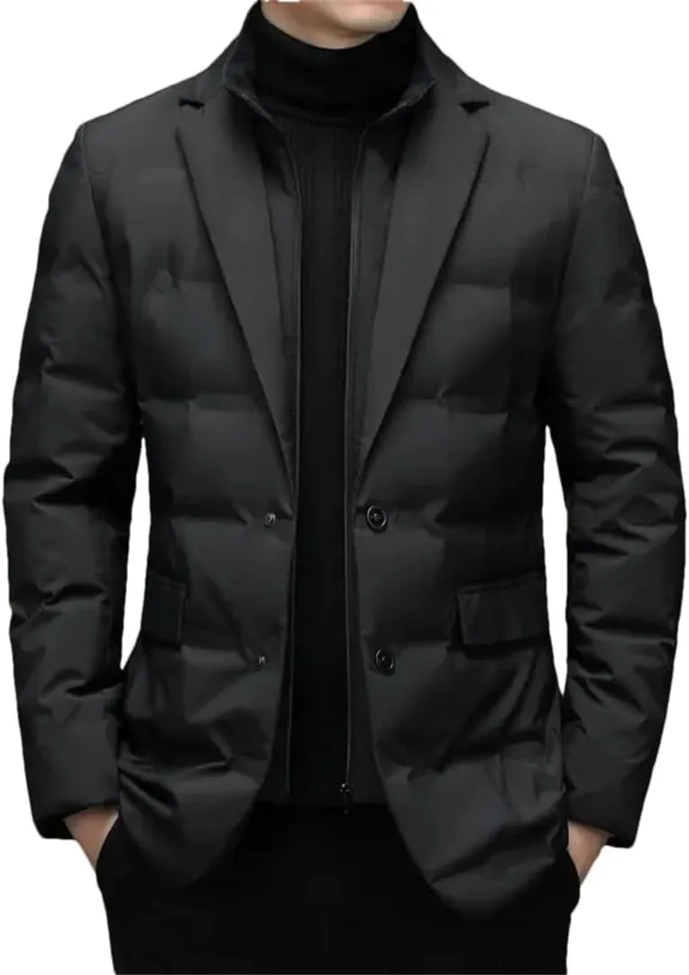 Winter Men's Down Jacket Suit Scarf Collar Down Jacket Male Winter Down Jacket Coat