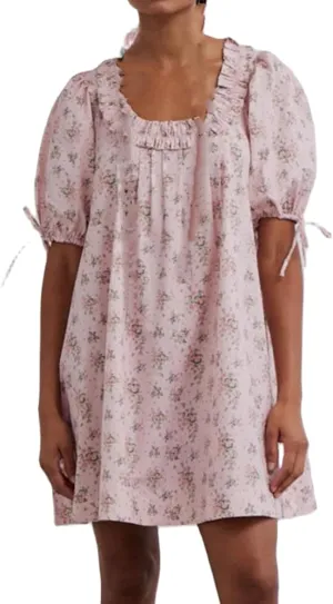 Women Babydoll Ruffle Mini Dress Y2k Puff Short Sleeve Square Neck Aline Loose Shift Vacation Beach Sun Dress