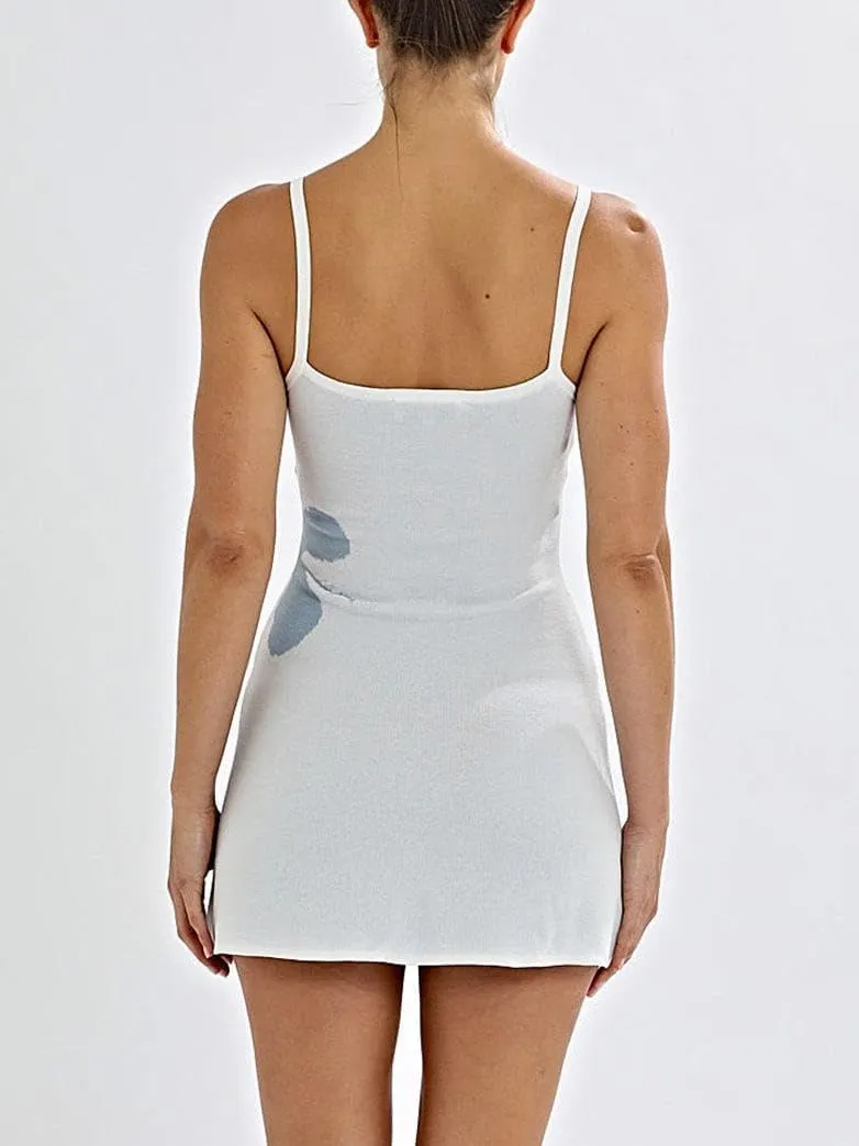 Women Knitted Sequin Mini Dress Glitter Tank Short Dress Sparkle Sleeveless Bodycon Beach Sundress