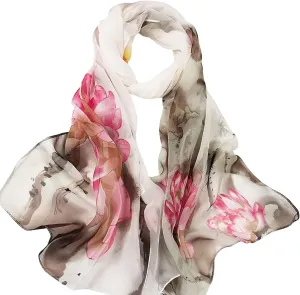Women Neck Scarf Wrap for Evening Dresses Like Chiffon Silk Scarf Formal Silky Pashmina Shawls for Weddings