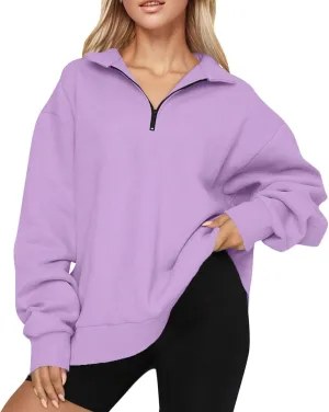 Women Oversized Sweatshirts Hoodies Trendy Zip Pullover Long Sleeve Fall Outfits Clothes 2024