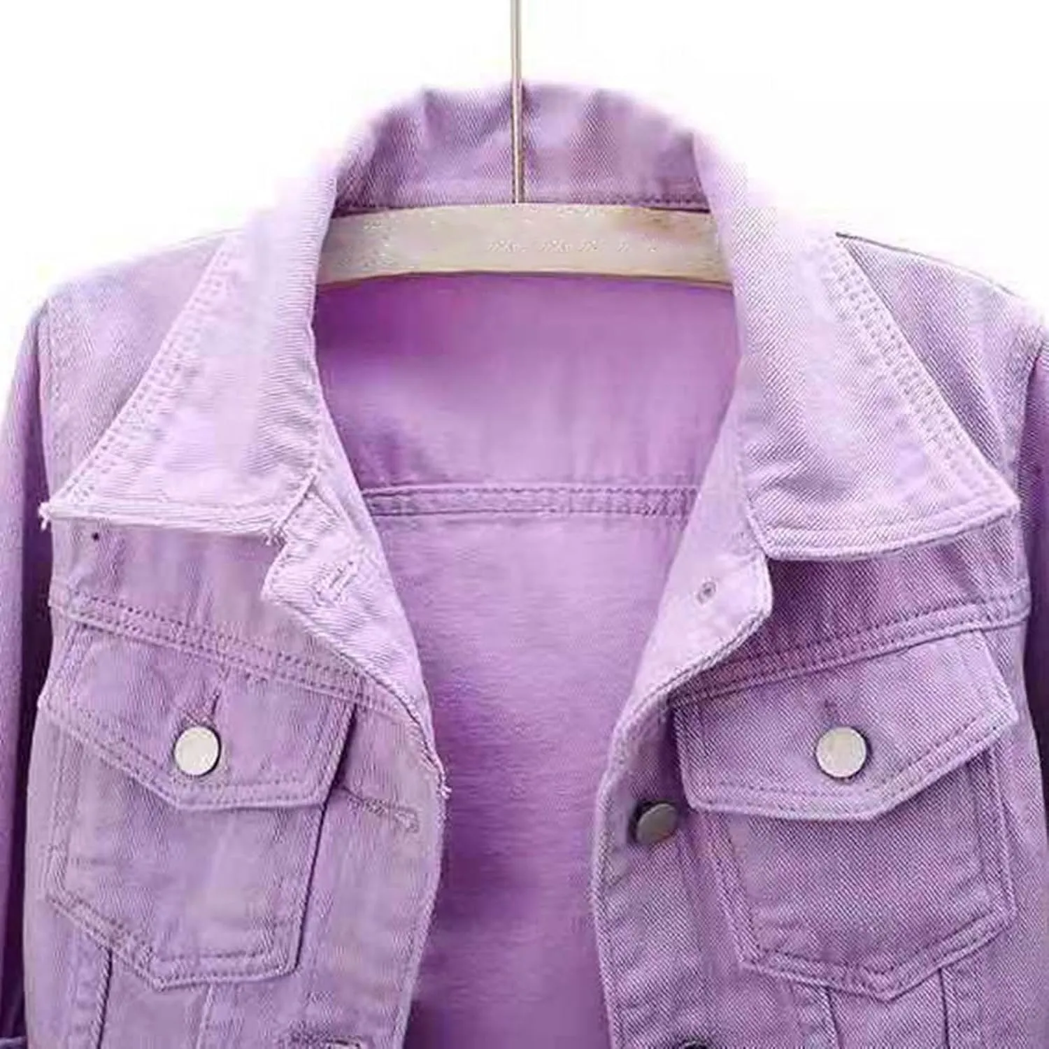 Women Short Sleeve Denim Jacket Button Down Shawl Stretch Denim Jean Jacket Classic Casual Denim Cardigan Top