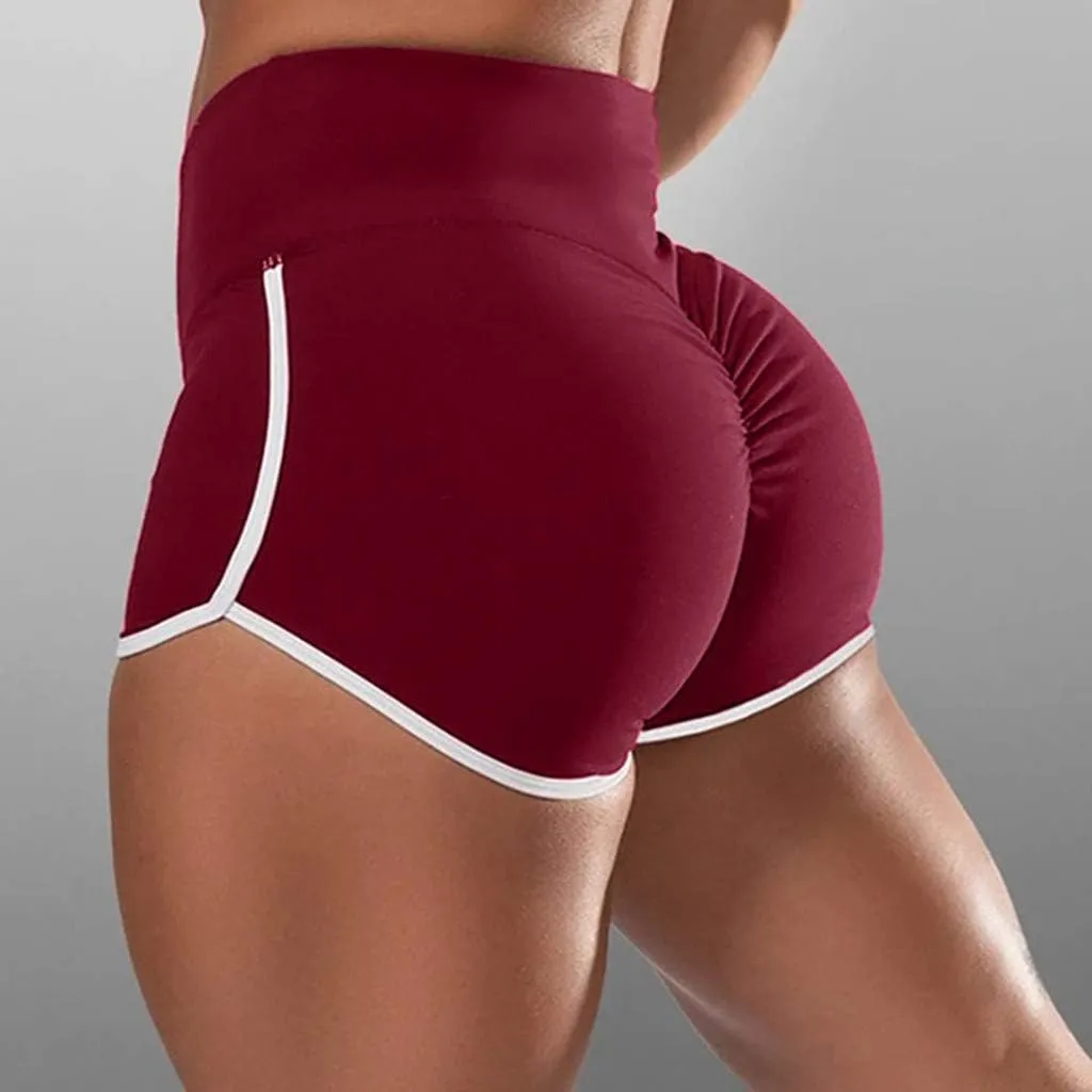 Women Workout Shorts Plus Size High Waisted Tummy Control Butt Lifting Booty Shorts Summer Casual Gym Running Biker Shorts