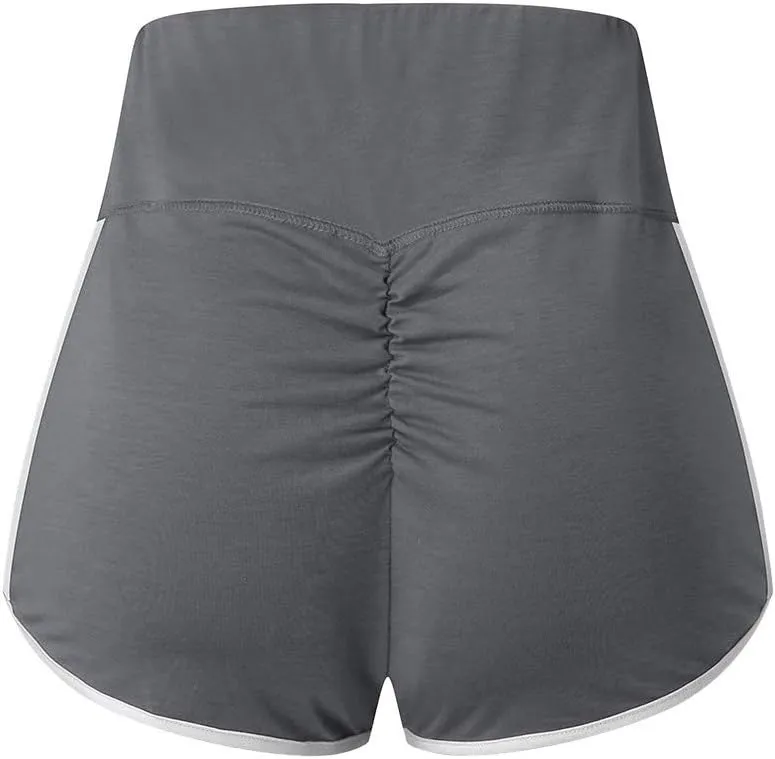 Women Workout Shorts Plus Size High Waisted Tummy Control Butt Lifting Booty Shorts Summer Casual Gym Running Biker Shorts