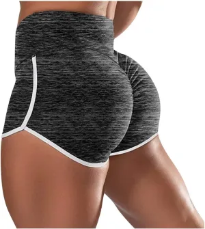 Women Workout Shorts Tummy Control Butt Lifting High Waist Short Leggings Athletic Gym Yoga Pants with Pockets