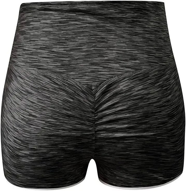 Women Workout Shorts Tummy Control Butt Lifting High Waist Short Leggings Athletic Gym Yoga Pants with Pockets