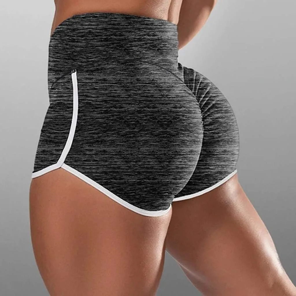 Women Workout Shorts Tummy Control Butt Lifting High Waist Short Leggings Athletic Gym Yoga Pants with Pockets