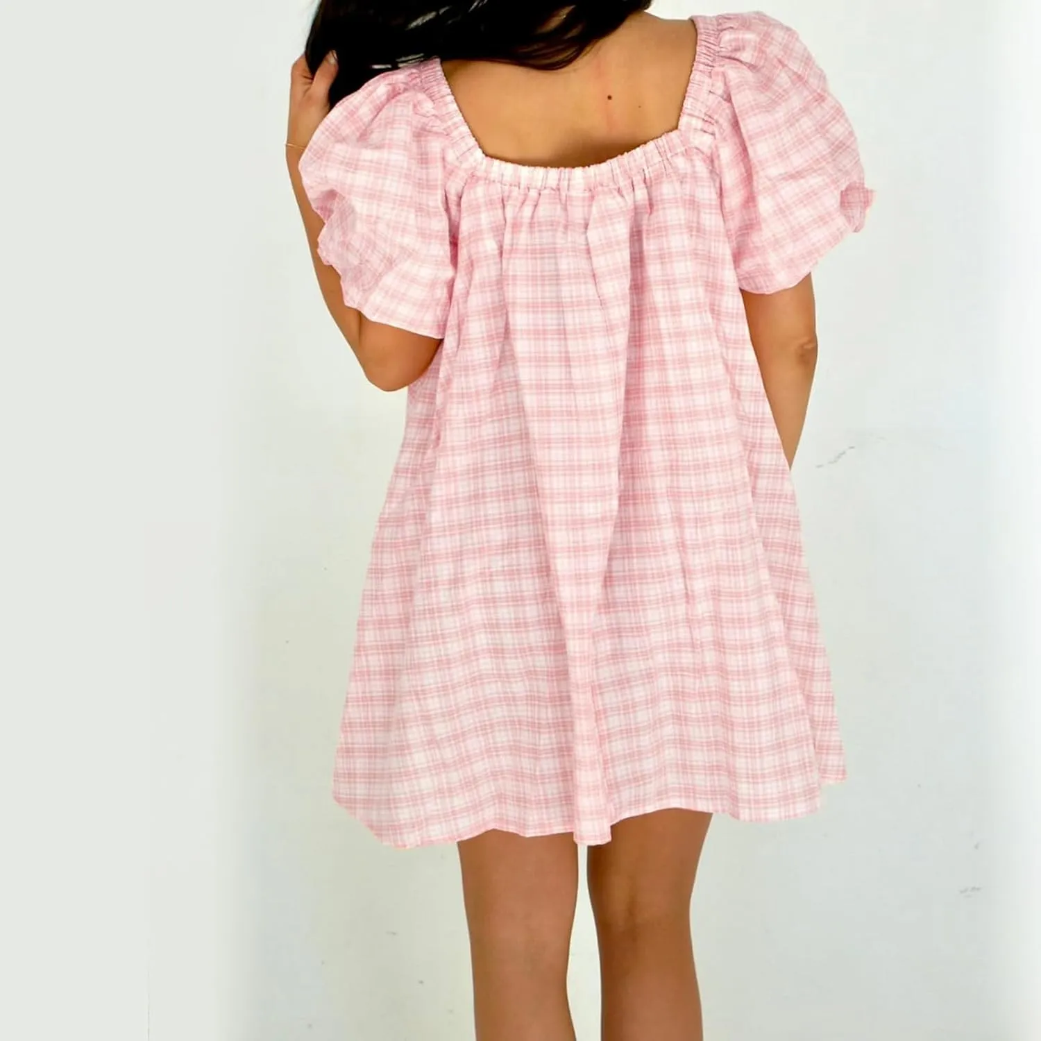 Women Y2k Babydoll Mini Dress Bow Tie Spaghetti Strap Flowy Homecoming Dress Cocktail Party Short Ruffle Dress