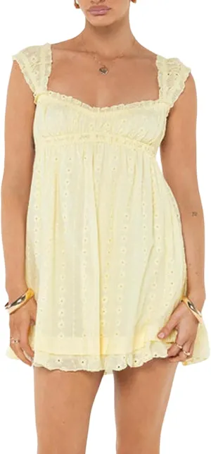 Women Y2k Tie Shoulder Mini Dress Floral Sleeveless Bodycon A-Line Dress Ruffle Beach Dress 2025 Summer Sundresses
