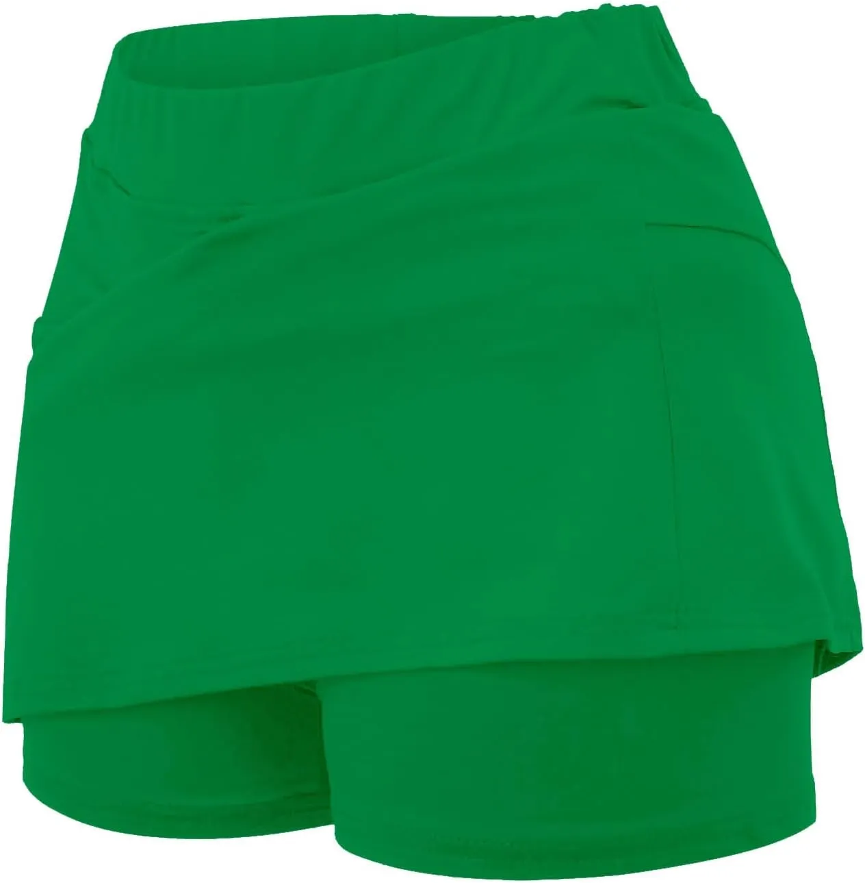 Women's 2 in 1 Athletic Running Shorts High Waisted Gym Workout Tennis Shorts High Waisted Tennis Skirt with Pockets