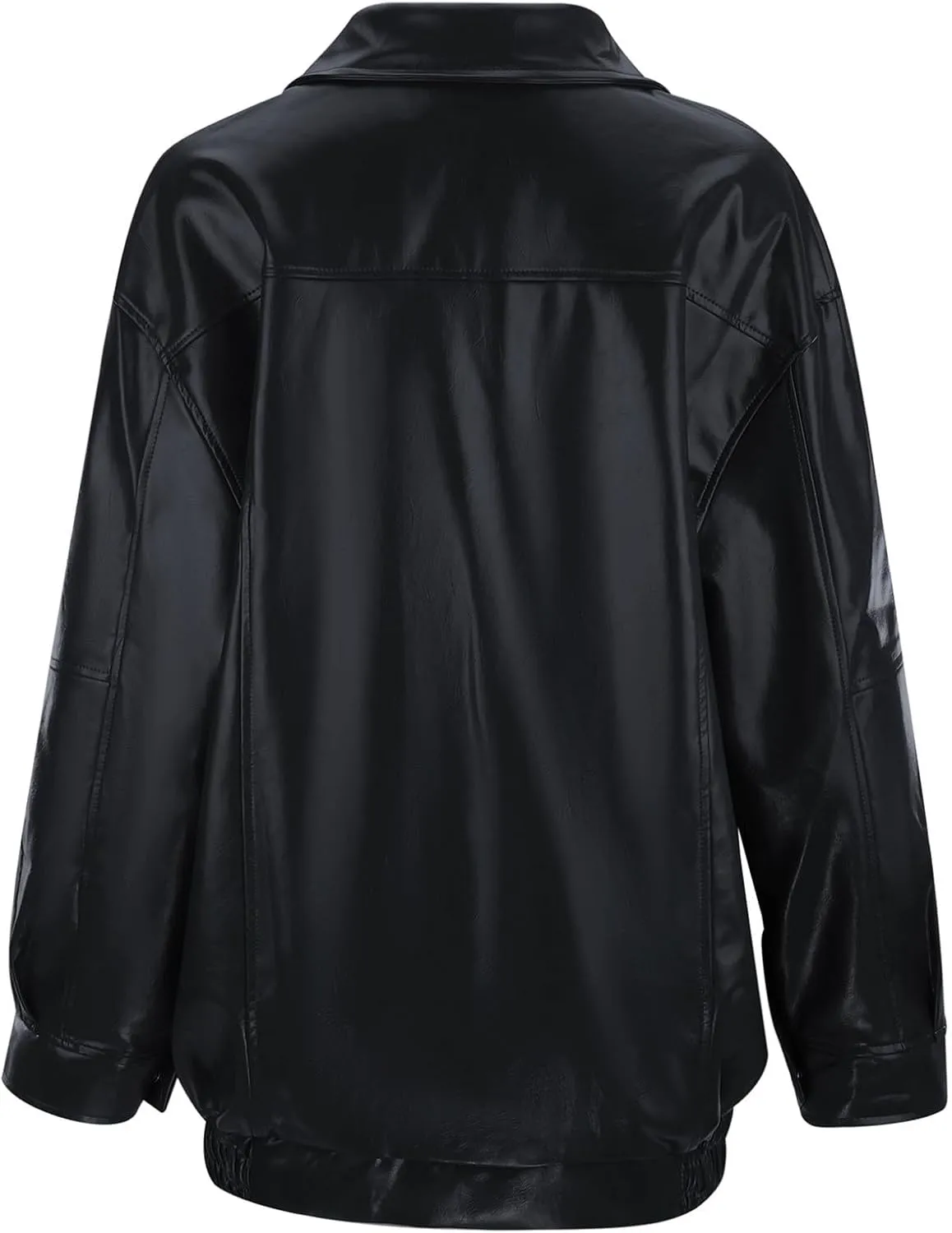 Womens 2024 Fashion Solid Jacket Coat Casual Comfy Slim Outwear Long Sleeve Zipper Overcoat Daily Work Outdoor Clothes