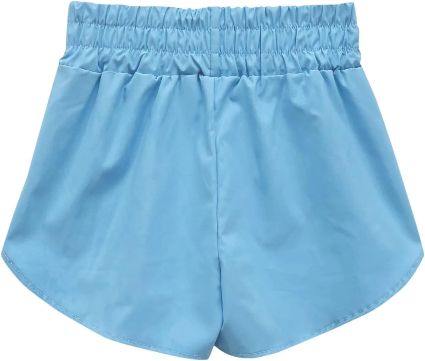 Women's Athletic Shorts High Waisted Running Shorts Pocket Sporty Short Gym Elastic Workout Shorts, XX-Large, Orange