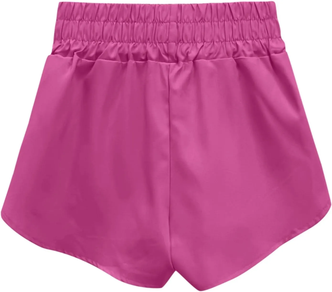 Women's Athletic Shorts High Waisted Running Shorts Pocket Sporty Short Gym Elastic Workout Shorts, XX-Large, Orange