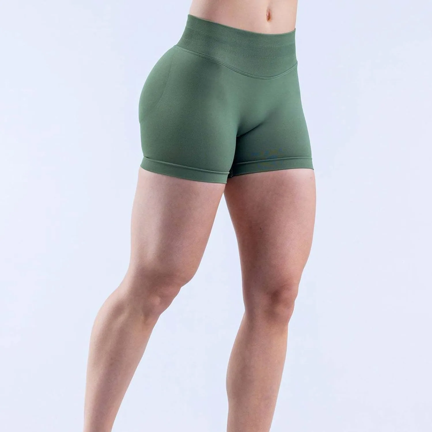 Womens Biker Shorts Seamless High Waisted Butt Lifting Soft Shorts Stretchy Breathable Workout Gym Impact Yoga Shorts