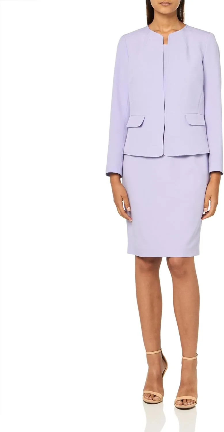 Women's Cardigan-Style Blazer & Sheath Dress