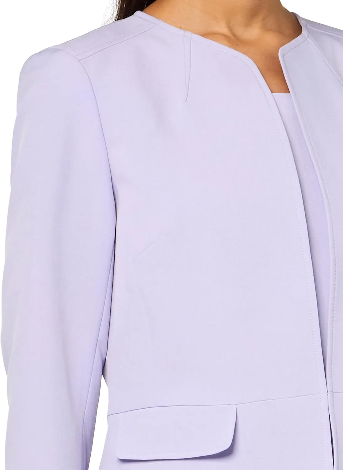 Women's Cardigan-Style Blazer & Sheath Dress