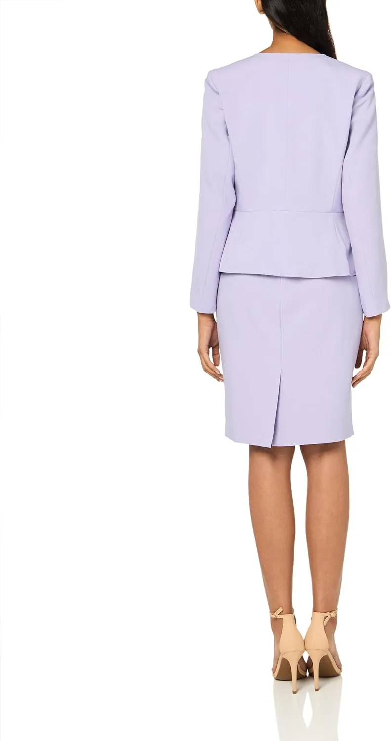 Women's Cardigan-Style Blazer & Sheath Dress