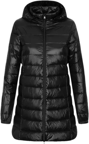Women's Down Coat Thin Hat Detachable Jacket Spring Down Coat Jacket