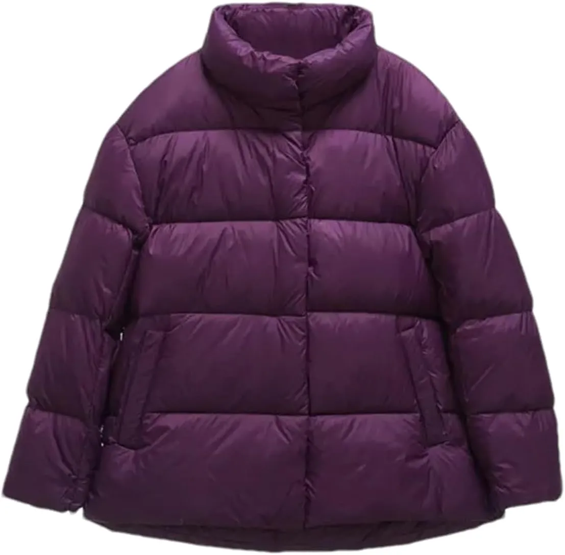 Women's Duck Down Down Jacket Fashion Short Thickened Warm Down Parka