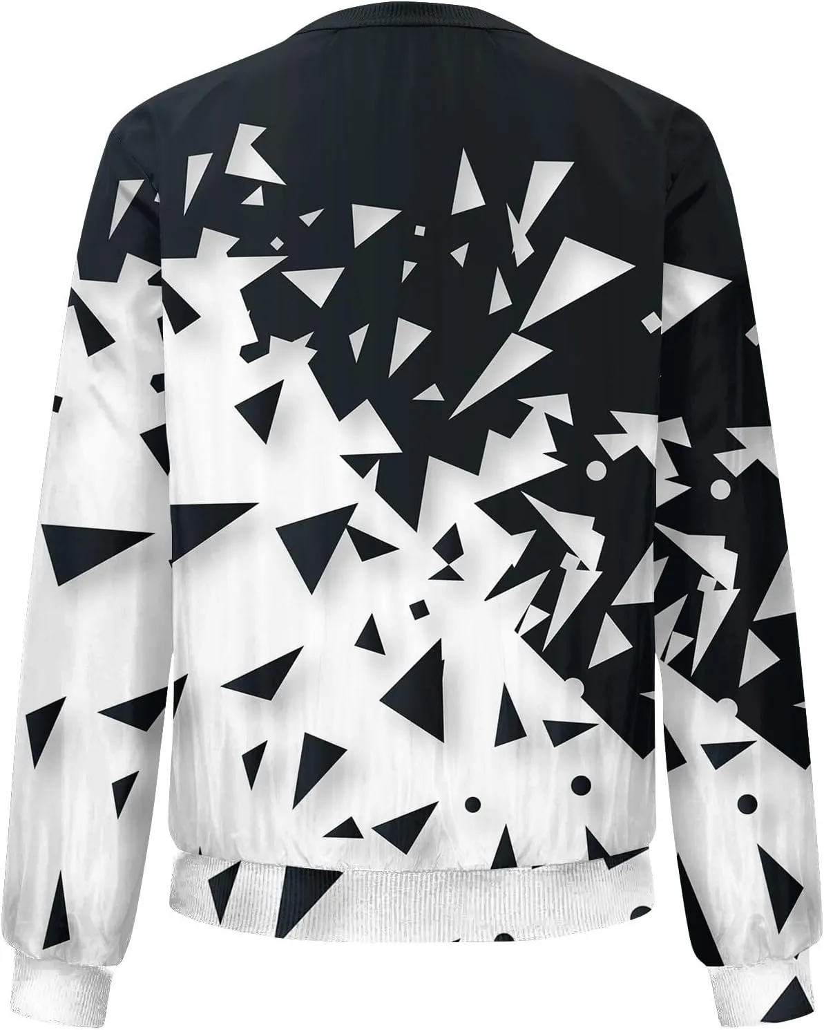 Women's Floral Print Bomber Jacket Cropped Jacket Long Sleeve Zipper Up Party Club Jacket Windbreaker Outerwear