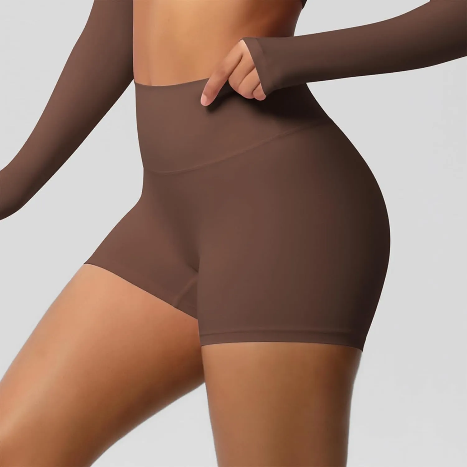 Womens Gym Workout Shorts Booty Lifting Bike High Waisted Tummy Control Scrunch High Waisted Yoga Shorts