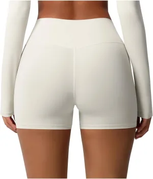 Womens Gym Workout Shorts Booty Lifting Bike High Waisted Tummy Control Scrunch High Waisted Yoga Shorts