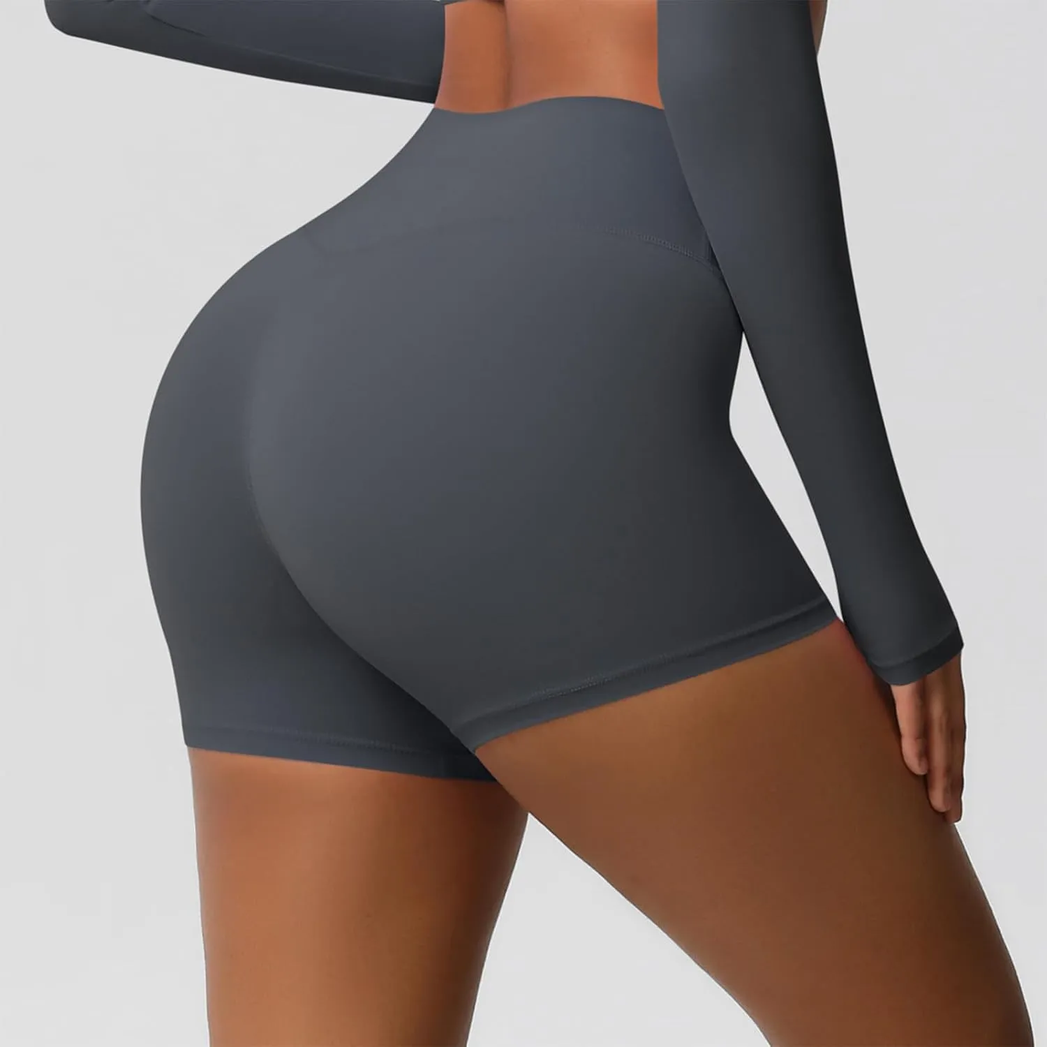 Womens Gym Workout Shorts Booty Lifting Bike High Waisted Tummy Control Scrunch High Waisted Yoga Shorts