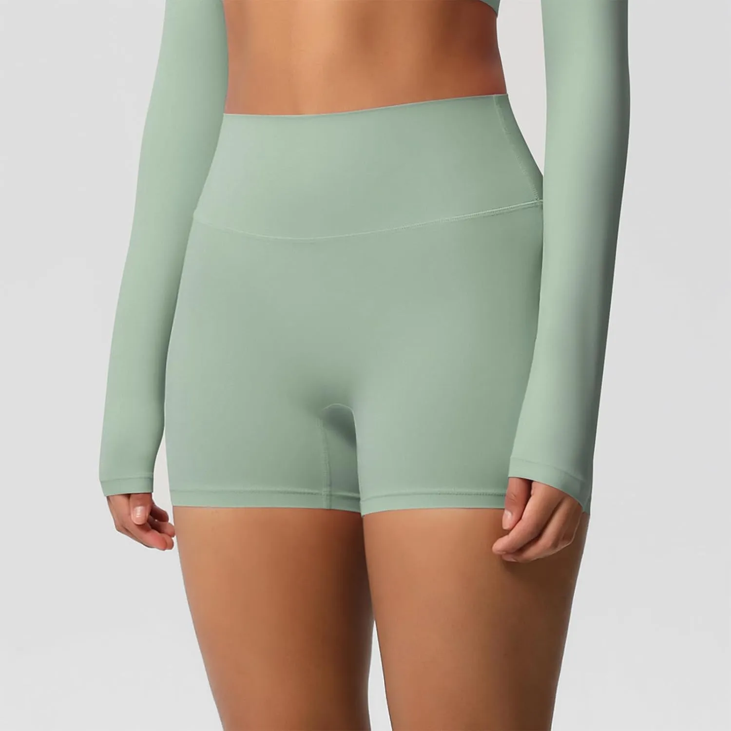 Womens Gym Workout Shorts Booty Lifting Bike High Waisted Tummy Control Scrunch High Waisted Yoga Shorts
