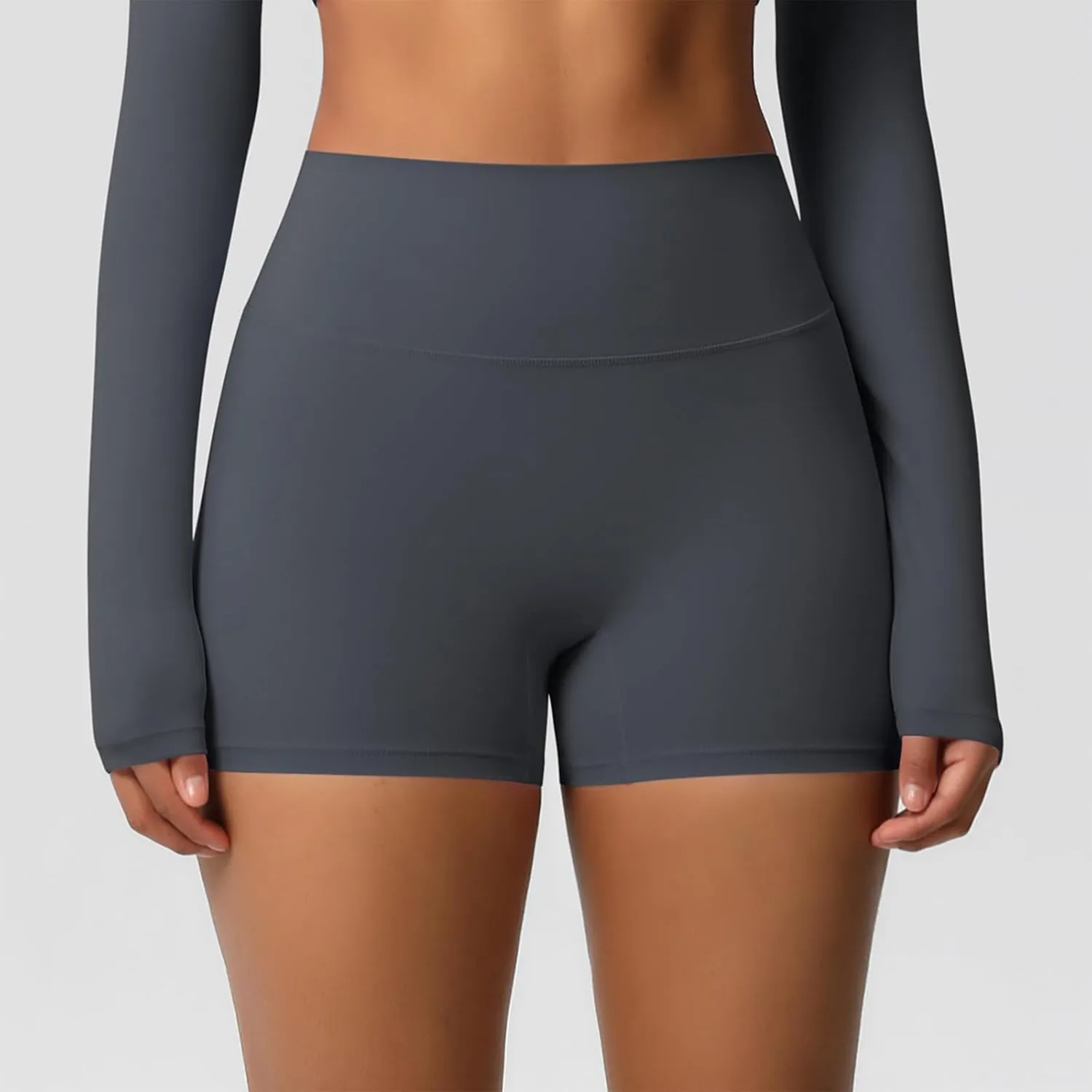 Womens Gym Workout Shorts Booty Lifting Bike High Waisted Tummy Control Scrunch High Waisted Yoga Shorts