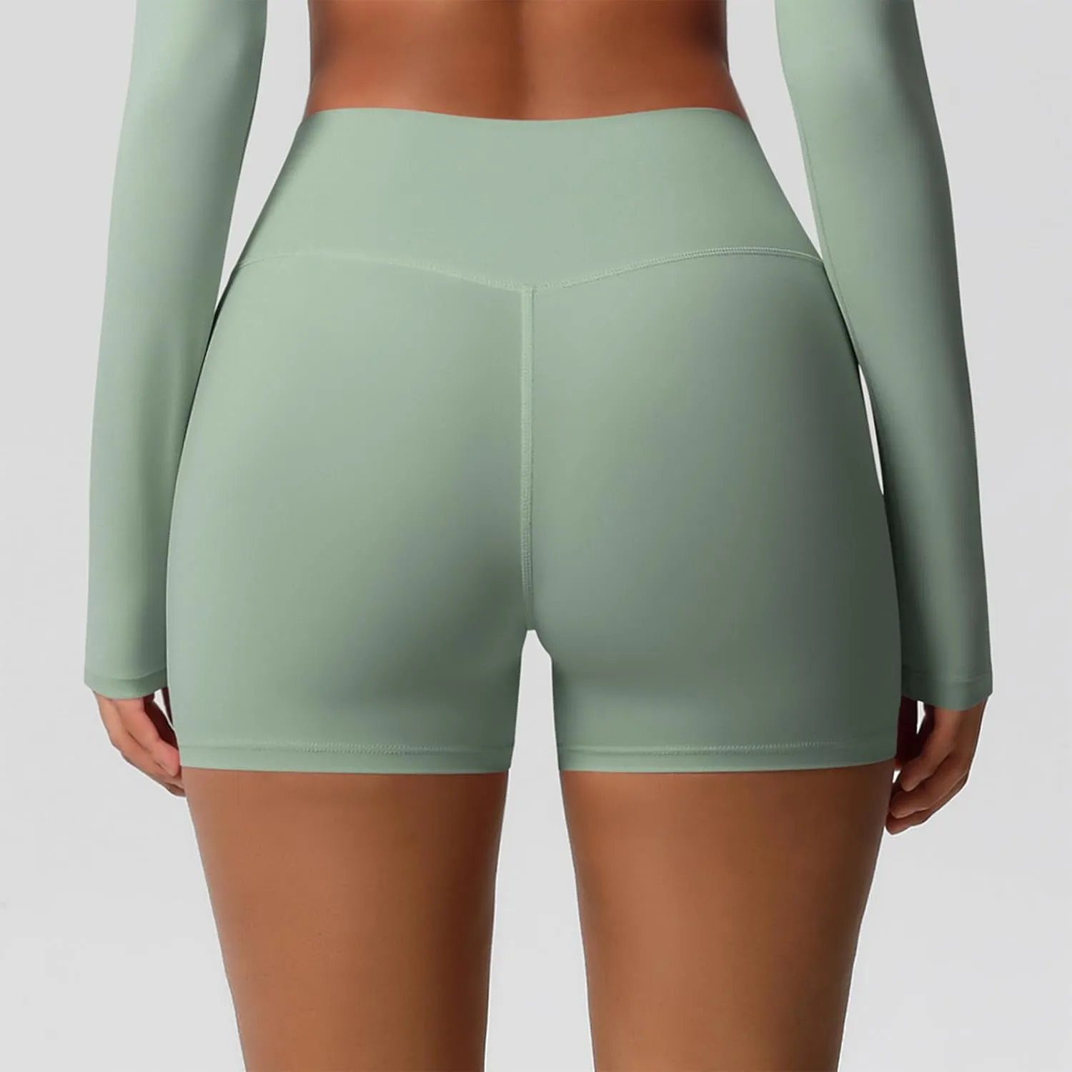Womens Gym Workout Shorts Booty Lifting Bike High Waisted Tummy Control Scrunch High Waisted Yoga Shorts