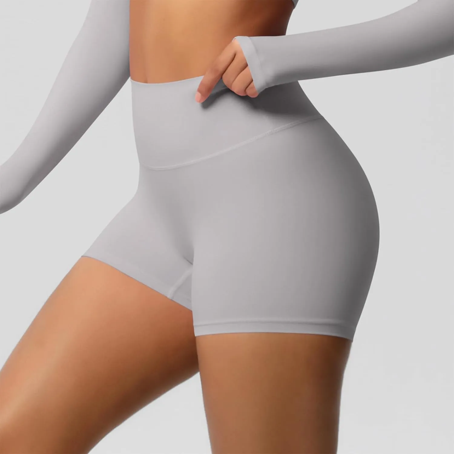 Womens Gym Workout Shorts Booty Lifting Bike High Waisted Tummy Control Scrunch High Waisted Yoga Shorts