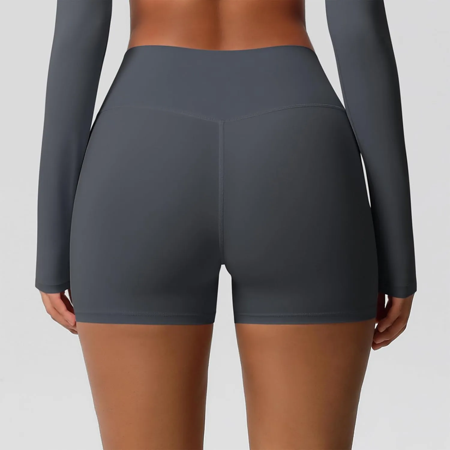 Womens Gym Workout Shorts Booty Lifting Bike High Waisted Tummy Control Scrunch High Waisted Yoga Shorts