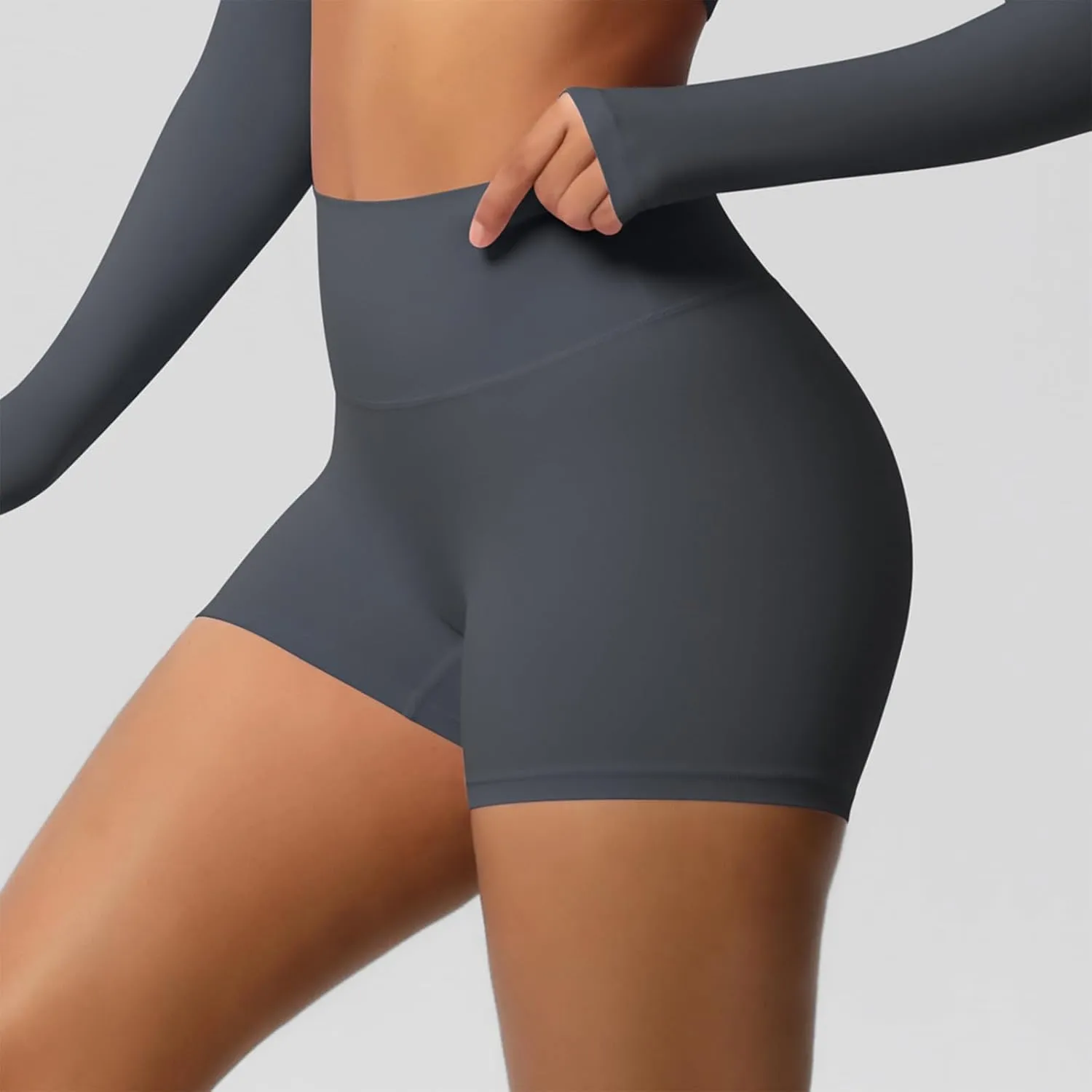 Womens Gym Workout Shorts Booty Lifting Bike High Waisted Tummy Control Scrunch High Waisted Yoga Shorts