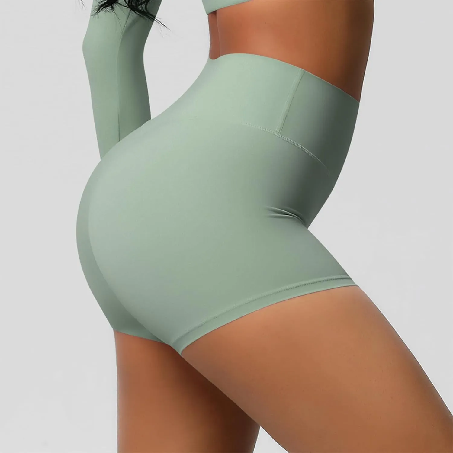 Womens Gym Workout Shorts Booty Lifting Bike High Waisted Tummy Control Scrunch High Waisted Yoga Shorts