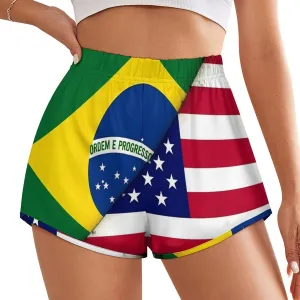 Women's High Waisted Running Shorts Casual Workout Shorts