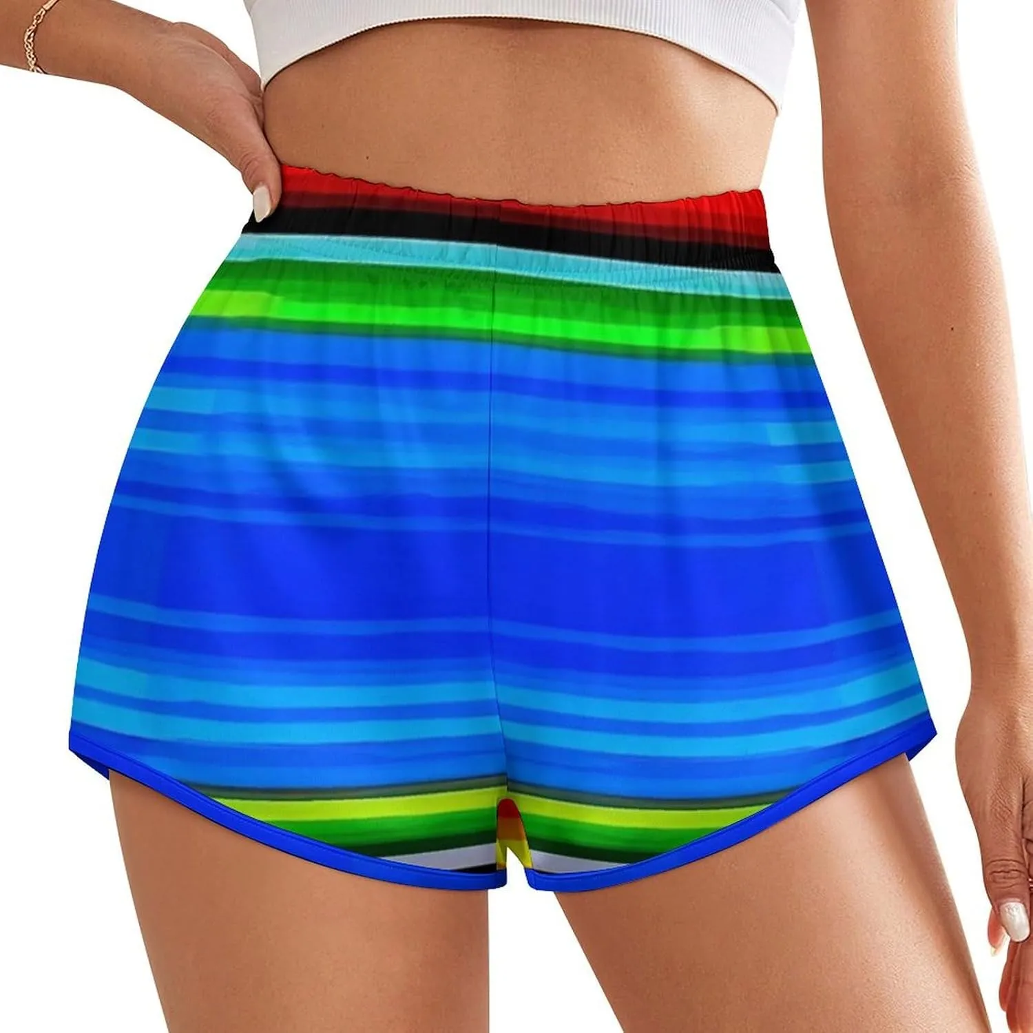 Women's High Waisted Running Shorts Casual Workout Shorts