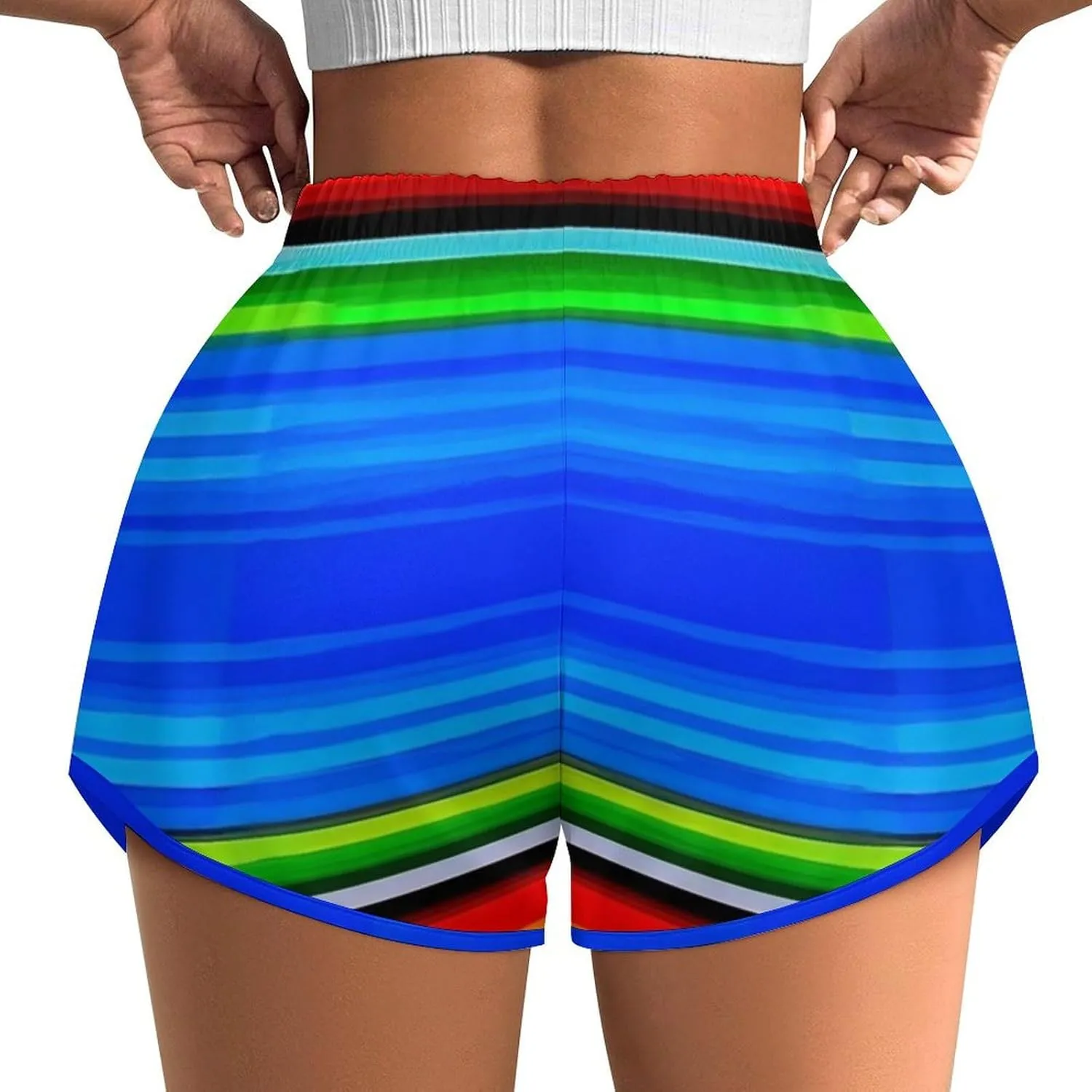 Women's High Waisted Running Shorts Casual Workout Shorts