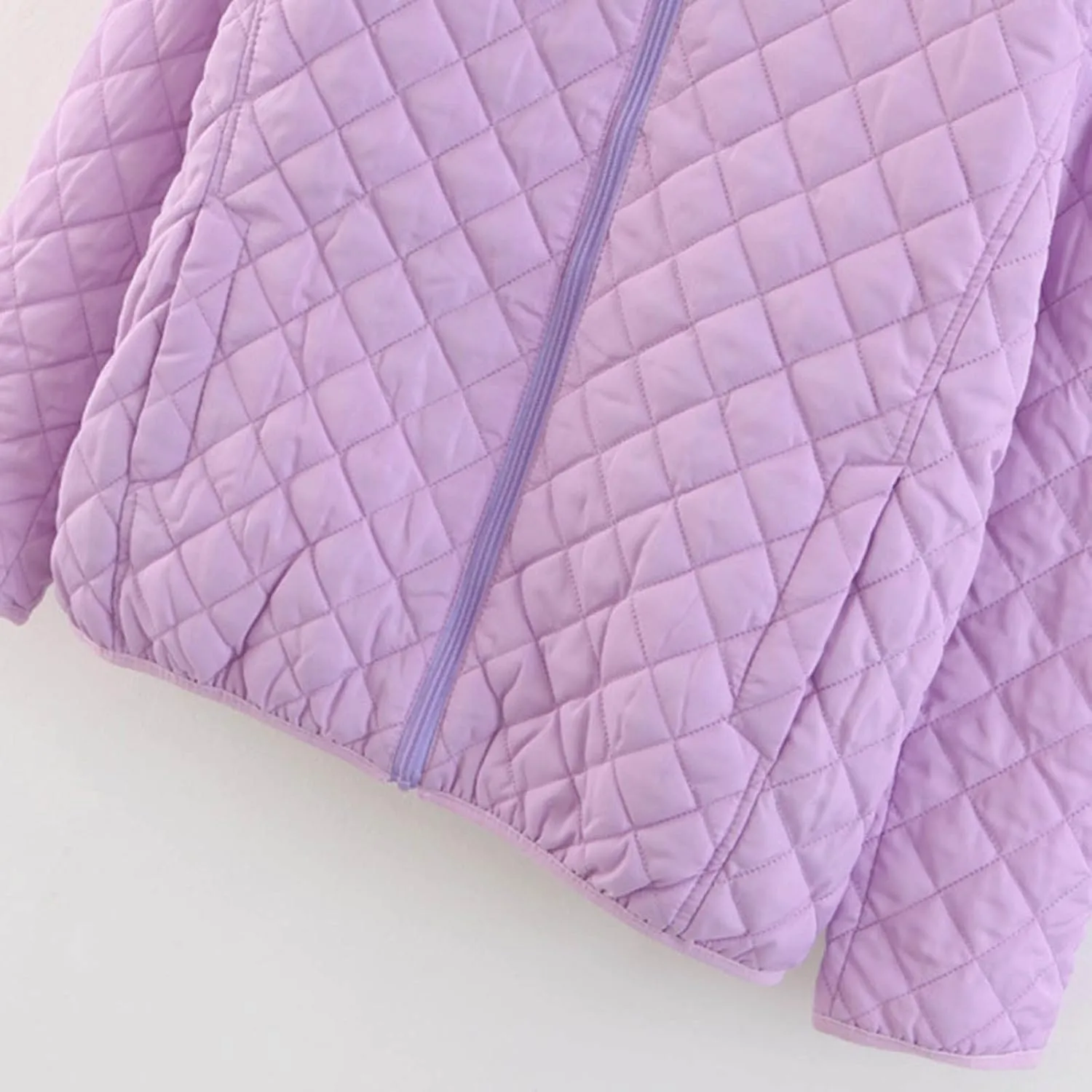 Women's Lightweight Quilted Jacket Casual Fleece Lined with Pockets Zip Up Puffer Jacket Warm Winter Coats with Hood