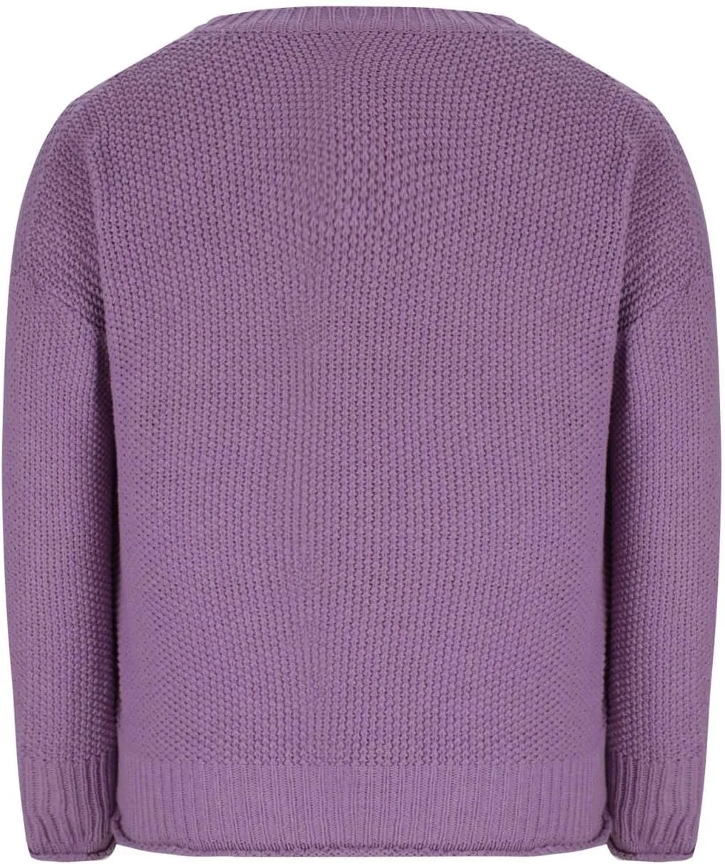 Women's Long Sleeve V Neck Sweaters Chunky Cable Knit Pullover Fashion Crochet Hollow Out Knitwear Solid Cozy Tops