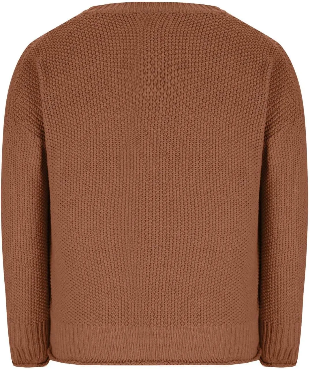 Women's Long Sleeve V Neck Sweaters Chunky Cable Knit Pullover Fashion Crochet Hollow Out Knitwear Solid Cozy Tops
